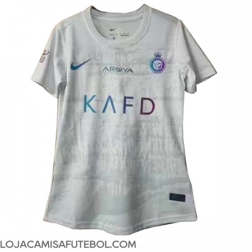 Camisa de Futebol Al-Nassr Equipamento Alternativo Mulheres 2023-24 Manga Curta